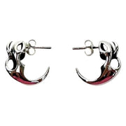Fang Claw Sterling Silver Men's Stud Earrings