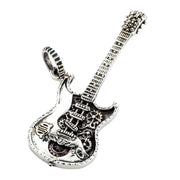 Rocker Guitar Sterling Silver Pendant