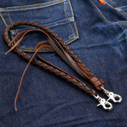 Dark Brown Genuine Cowhide Leather Wallet Chain [3]