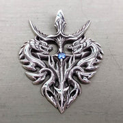sterling silver celtic dragon pendant