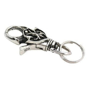 tribal silver biker key chain